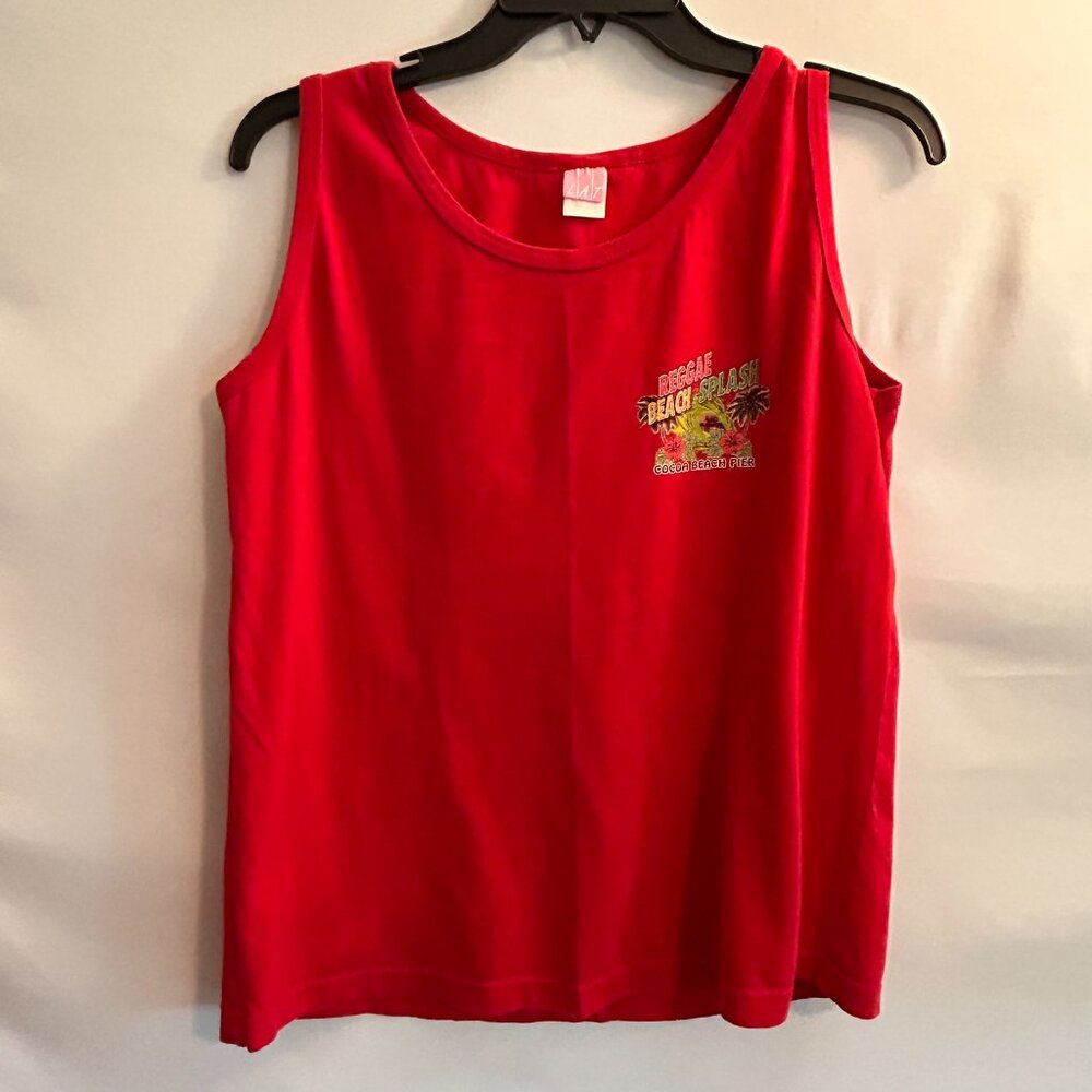 LAT COCOA BEACH PIER SOUVENIR TANK UNISEX LARGE